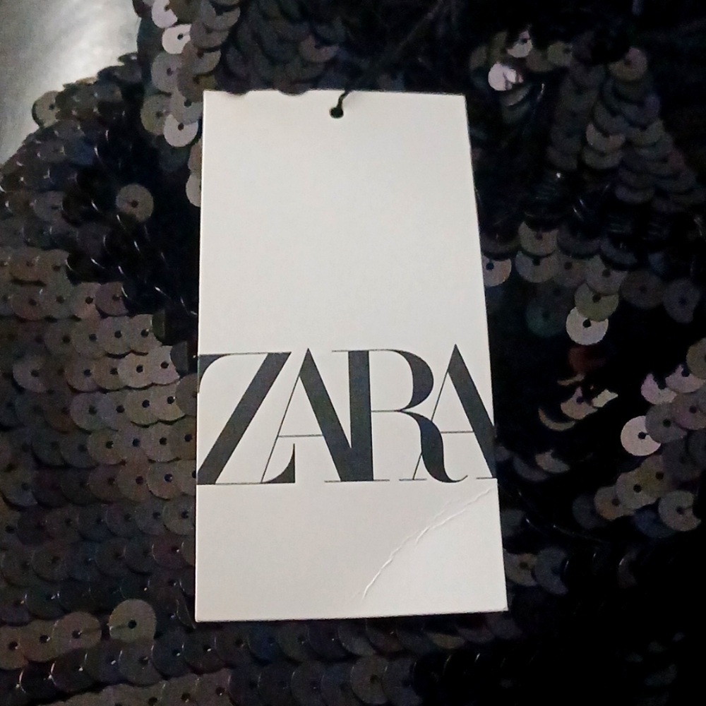 Zara Womens Black Sheath Long Sleeve Turtleneck Dress Size S NWTAGS - Picture 4 of 6